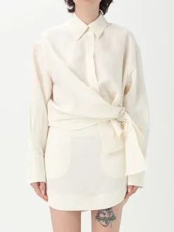 Camicia JW Anderson in viscosa e lino