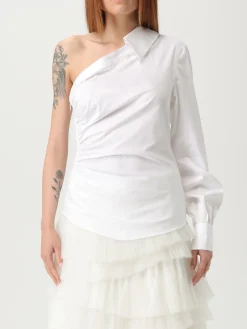 Camicia monospalla Karl Lagerfeld in cotone stretch