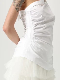 Camicia monospalla Karl Lagerfeld in cotone stretch