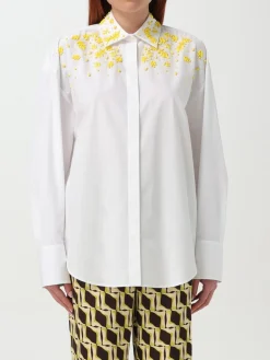 Camicia MSGM in cotone con strass ricamati