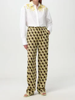 Camicia MSGM in cotone con strass ricamati