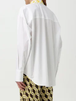 Camicia MSGM in cotone con strass ricamati