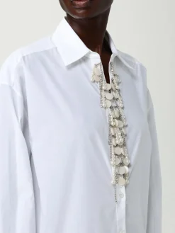 Camicia Pinko in cotone con applicazioni