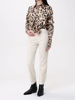 Camicia Sportmax in seta animalier