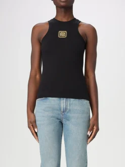 Canotta Balmain in misto cotone stretch