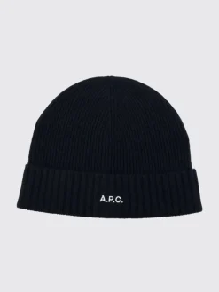 Cappello A.P.C. in lana a costine