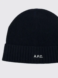 Cappello A.P.C. in lana a costine