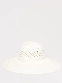 Cappello Borsalino in rafia traforata