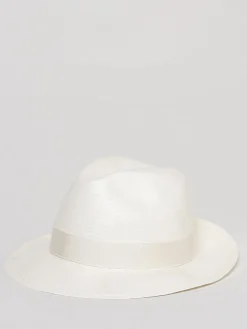 Cappello Borsalino in rafia intrecciata