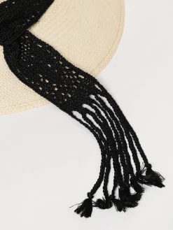 Cappello Borsalino in rafia intrecciata