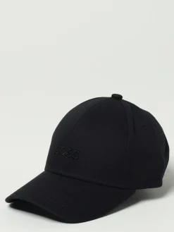 Cappello Boss in cotone con logo ricamato