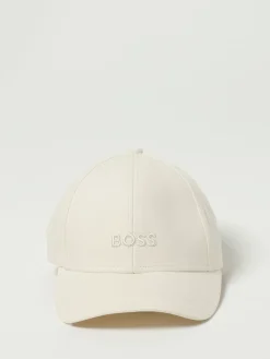 Cappello Boss in cotone con logo ricamato