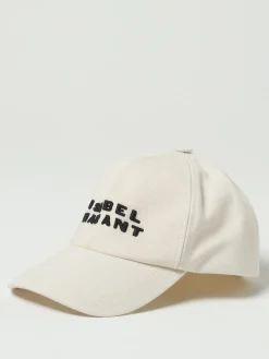 Cappello Isabel Marant in cotone con logo ricamato