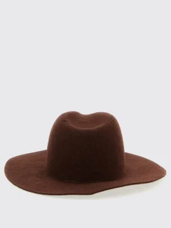 Cappello Ruslan Baginskiy in feltro di lana con logo applicato