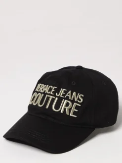 Cappello Versace Jeans Couture in cotone con logo ricamato