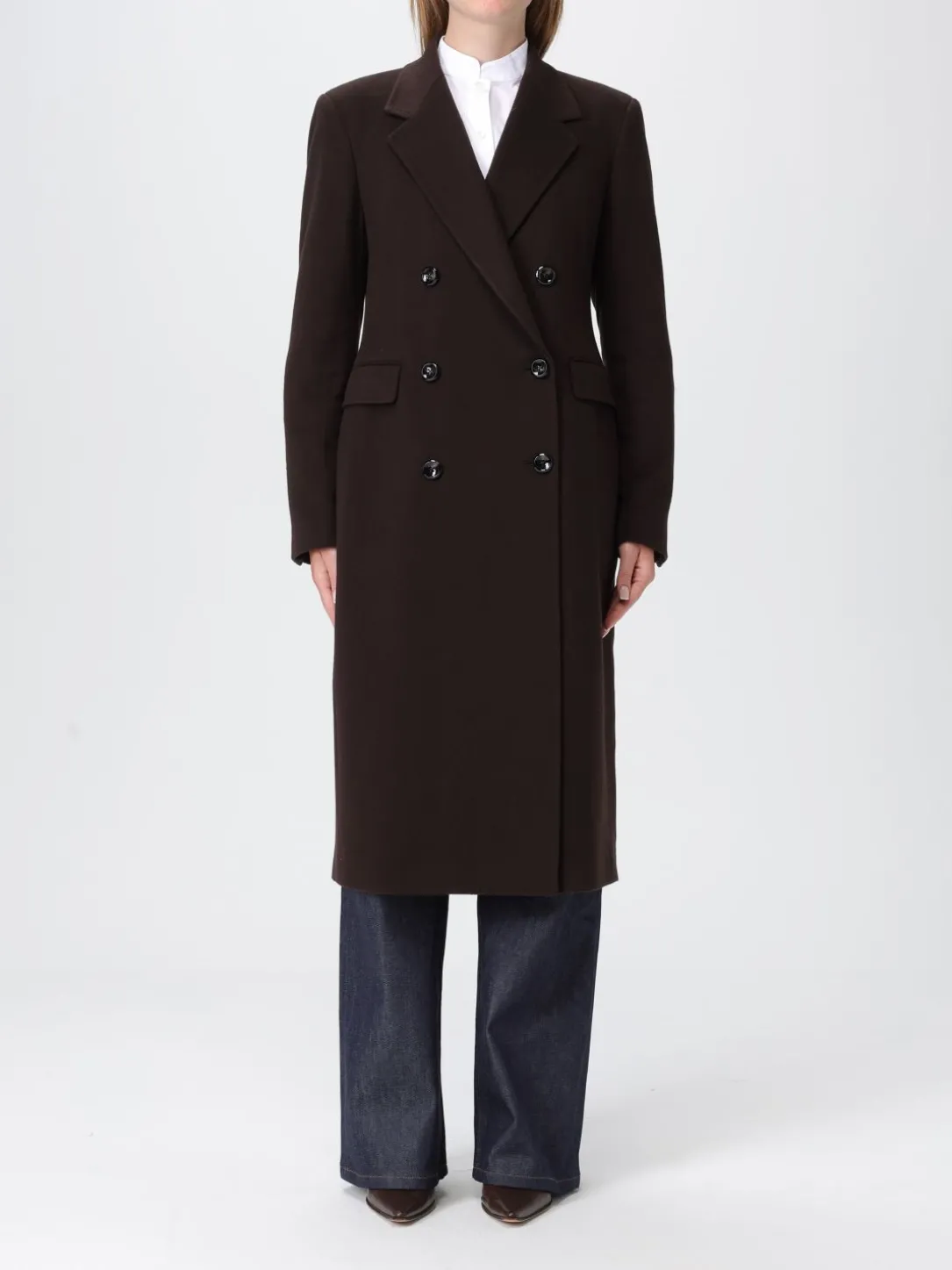 Cappotto doppiopetto Tagliatore in lana vergine e cashmere