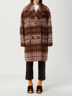 Cappotto doppopetto Moschino Couture in misto lana check