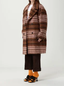 Cappotto doppopetto Moschino Couture in misto lana check