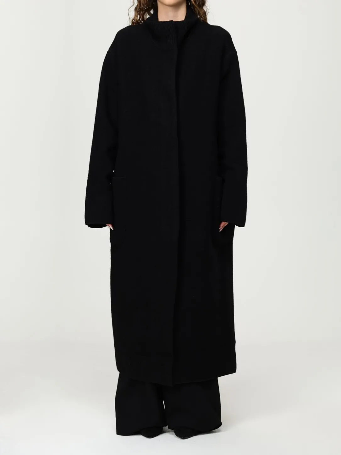 Cappotto Emporio Armani in lana vergine e cotone