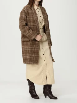 Cappotto Isabel Marant Etoile in lana Tartan