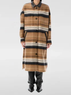 Cappotto Isabel Marant Etoile in misto lana a righe