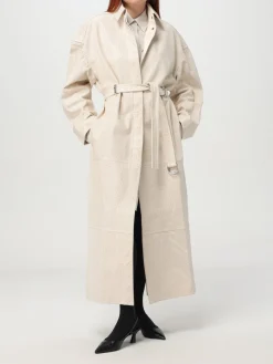 Cappotto lungo in pelle di agnello Sportmax