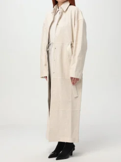 Cappotto lungo in pelle di agnello Sportmax