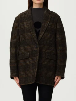 Cappotto monopetto Isabel Marant Etoile in lana vergine check