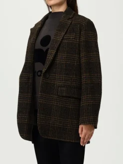 Cappotto monopetto Isabel Marant Etoile in lana vergine check