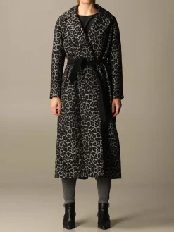 Cappotto Paola a vestaglia Paltò animalier