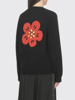 Cardigan in cotone con fiore Kenzo