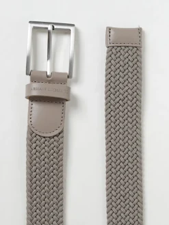Cintura Armani Exchange in tessuto stretch intrecciato