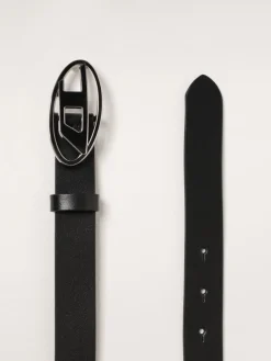 Cintura B-1DR Diesel in pelle con fibbia smaltata