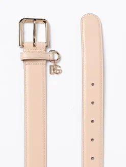 Cintura DG Dolce & Gabbana in pelle con charm