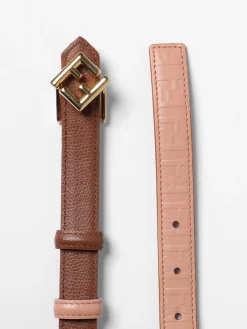 Cintura FF Diamonds Fendi reversibile in pelle