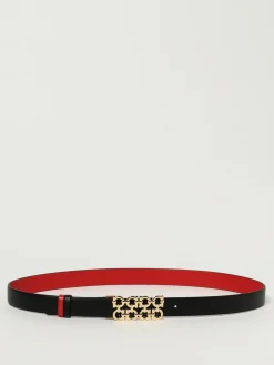 Cintura Gancini Ferragamo reversibile in pelle