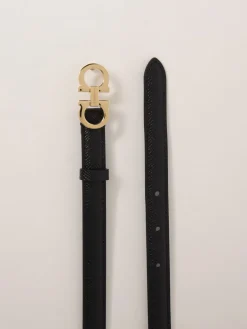 Cintura Gancini Ferragamo in pelle a grana