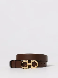 Cintura Gancini Ferragamo reversibile in pelle