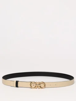 Cintura Gancini Ferragamo reversibile in pelle