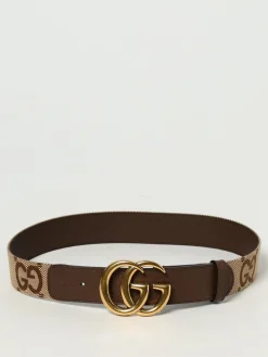 Cintura GG Marmont Gucci in cotone e pelle