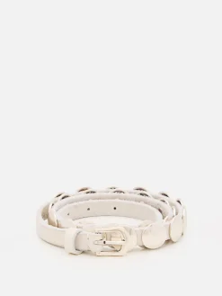 Cintura Golden Goose in pelle con borchie applicate