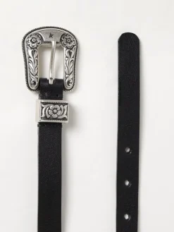 Cintura Golden Goose in pelle con fibbia incisa