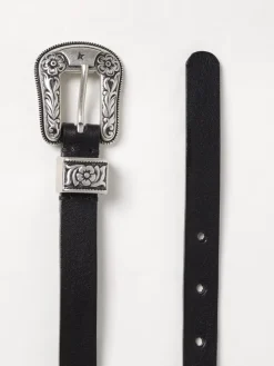 Cintura Golden Goose in pelle con fibbia incisa