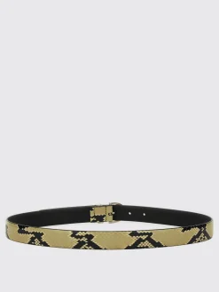 Cintura in pelle di vitello stampa pitone Khaite