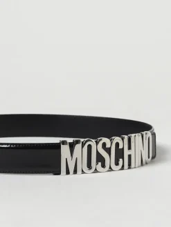 Cintura Moschino Couture in pelle spazzolata