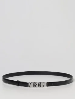 Cintura Moschino Couture in pelle spazzolata