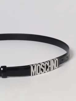 Cintura Moschino Couture in pelle spazzolata