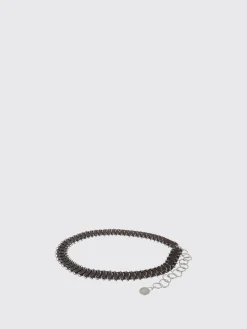 Cintura Rabanne in pelle e metallo