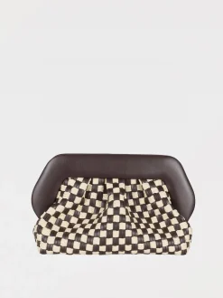 Clutch Bios Themoirè in rafia e pelle vegana intrecciata