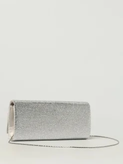 Clutch French Twenty Fourhaitch in raso con strass